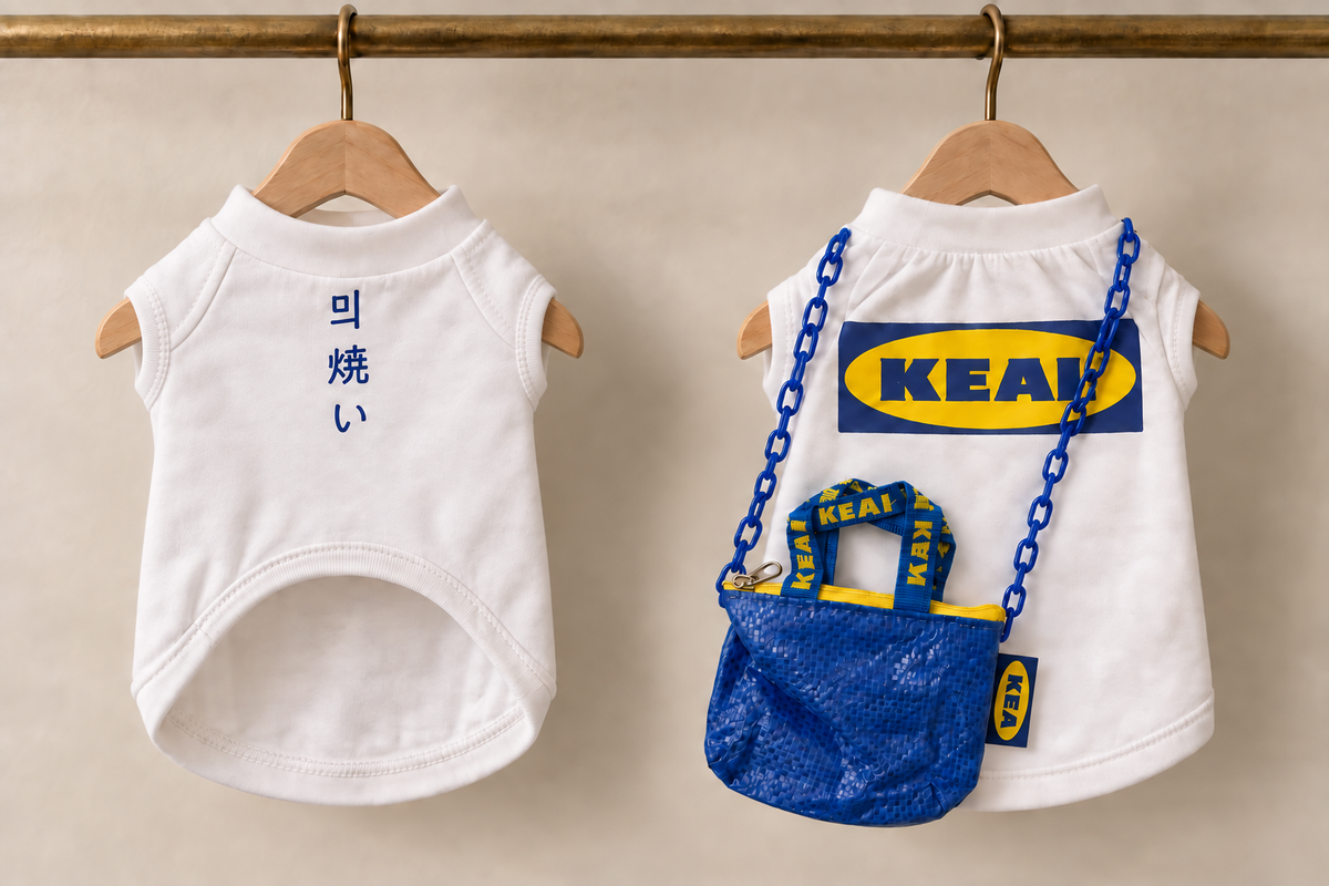 Mini Bag Print Tank — White
