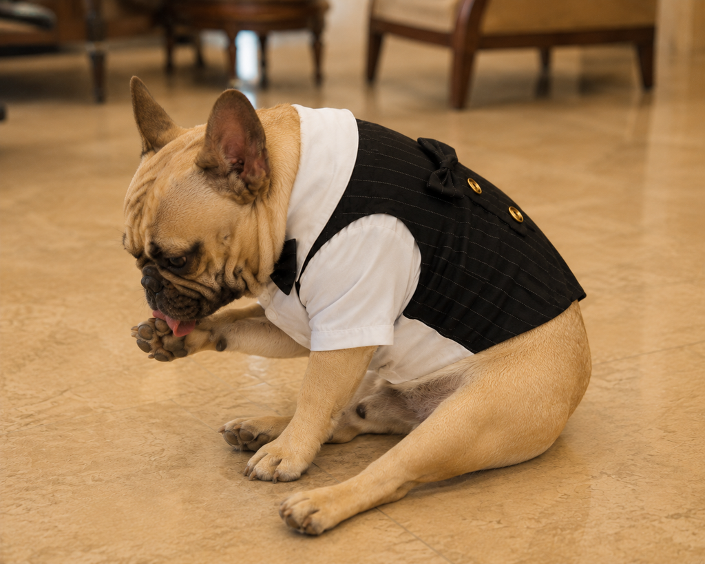 Tuxedo Vest — Black