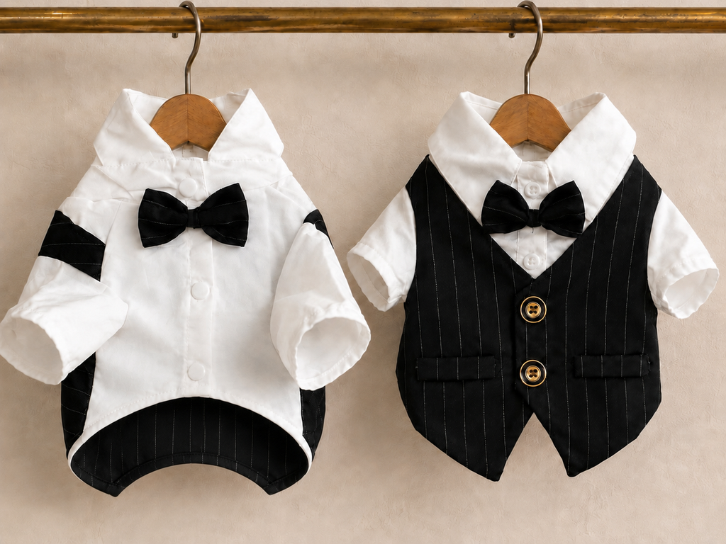 Tuxedo Vest — Black