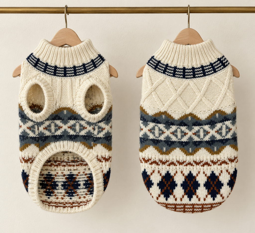 Fair Isle Knit Jumper — Cream
