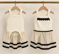 Ribbed Cami Dress — Cream