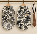 Damask Floral Vest — Black