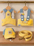 Duck Gingham Harness Set — Yellow