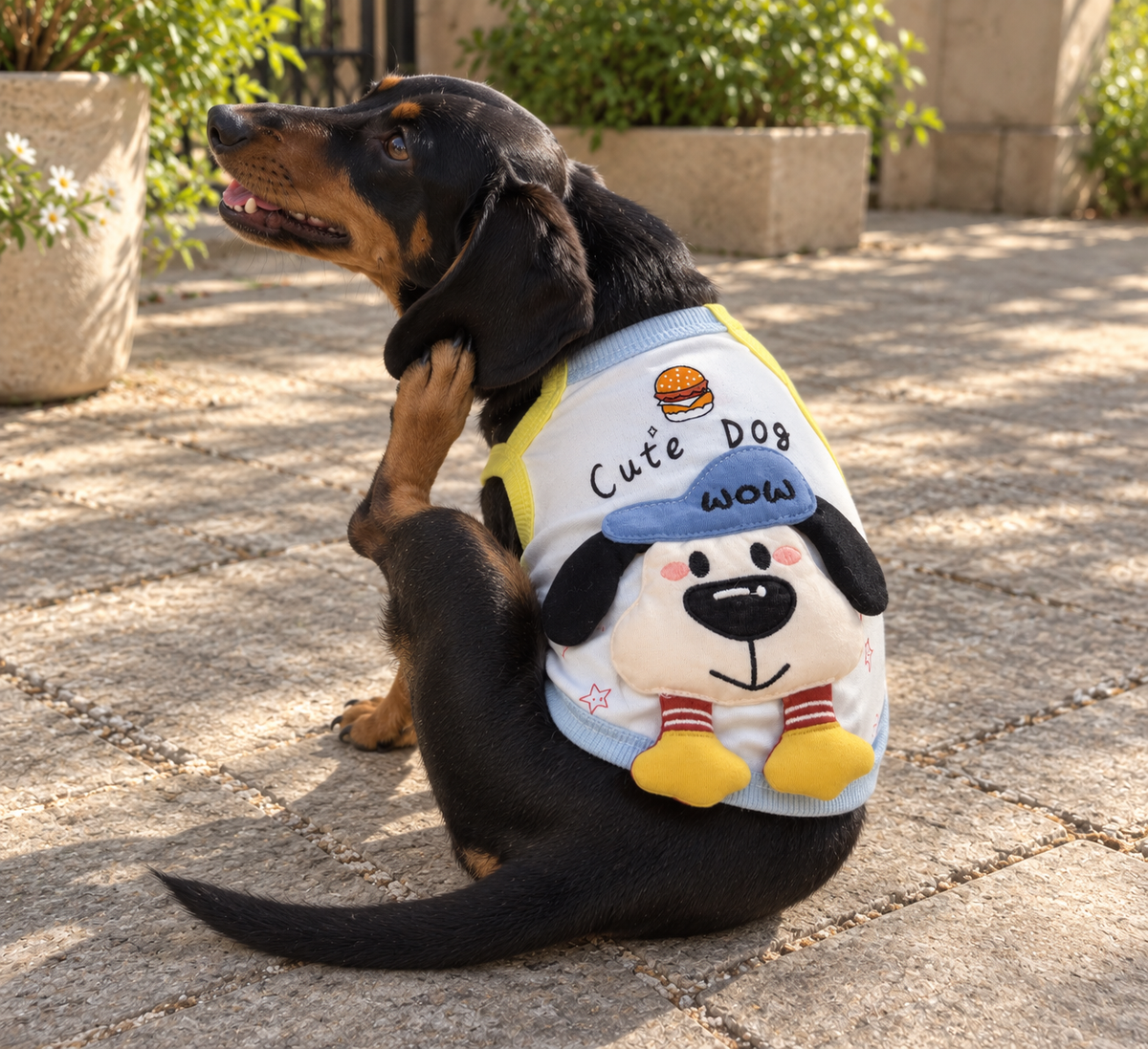 Cute Dog Plush Tank