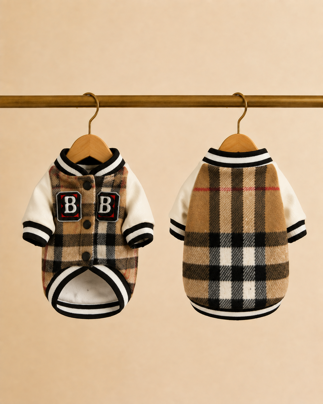 Check Varsity Jacket
