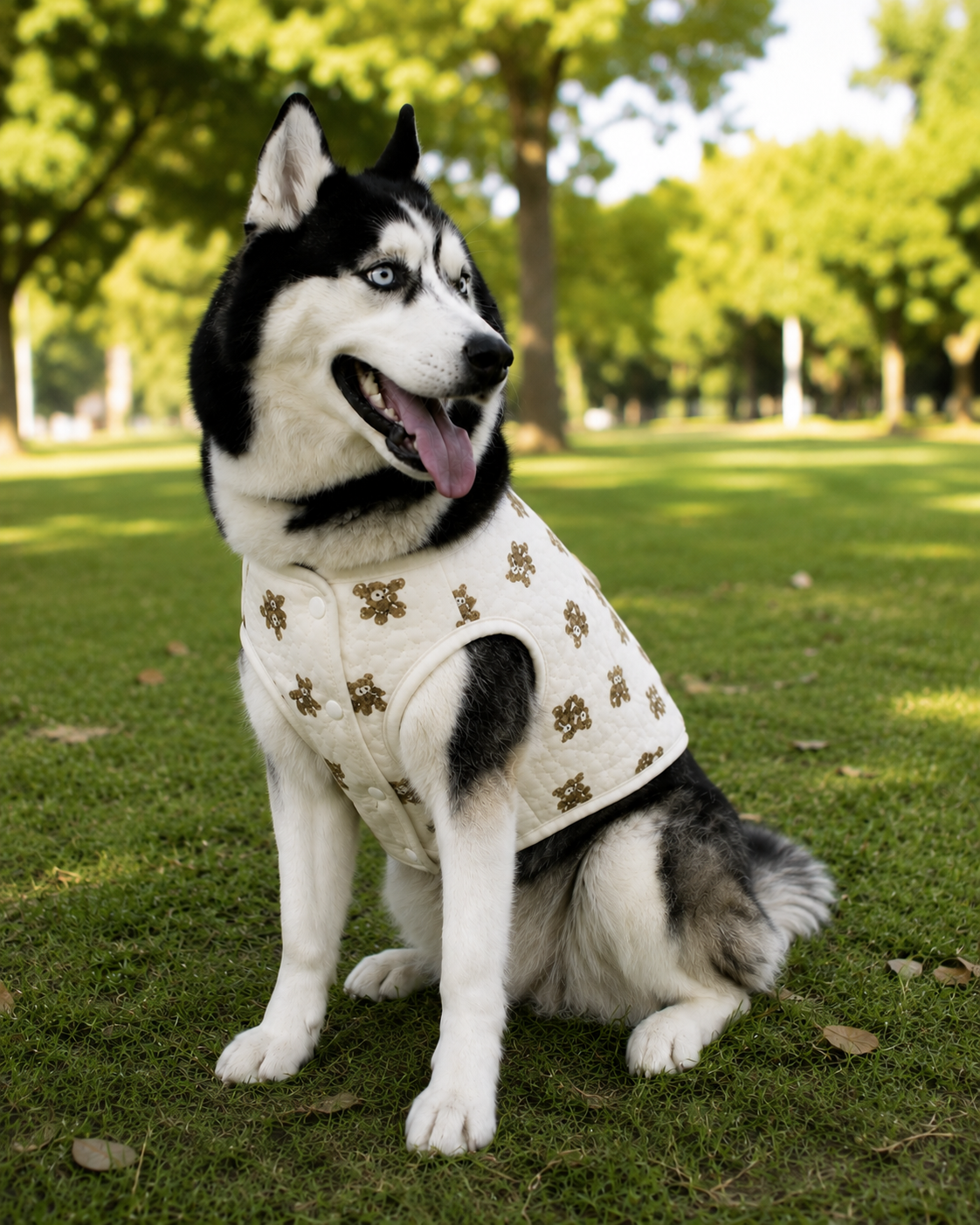 Bear Print Vest