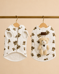 Teddy Patch Vest — Cream